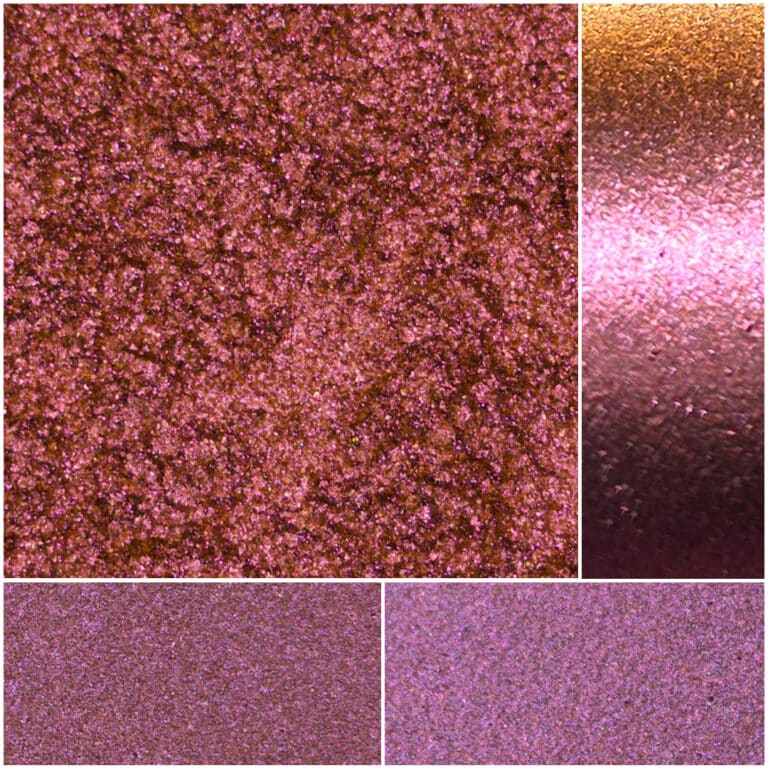 Fiesta Gemini ROY46 features luxurious pink shimmer eyeshadow for vibrant makeup looks.