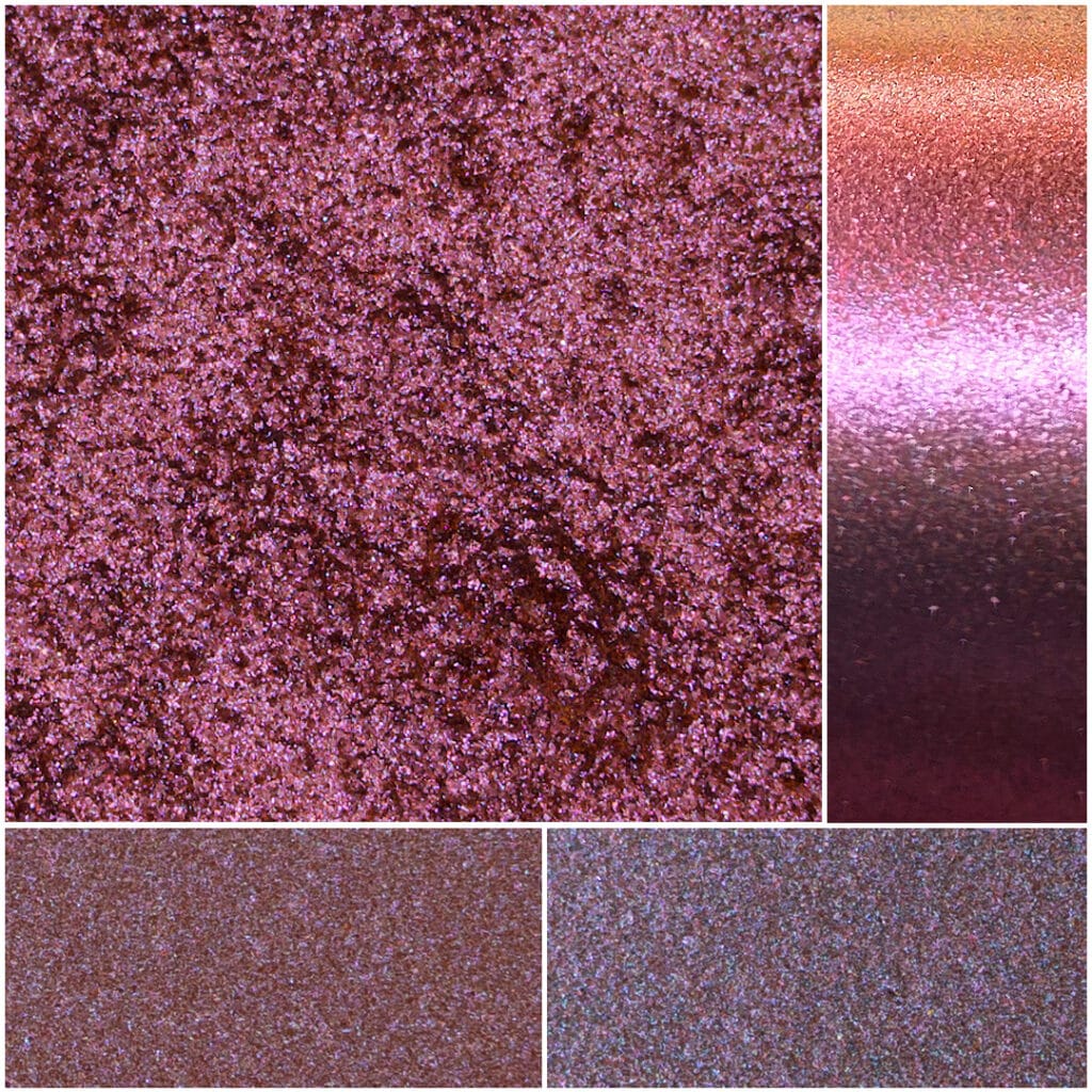 Shimmering pink glitter texture for arts and crafts projects.