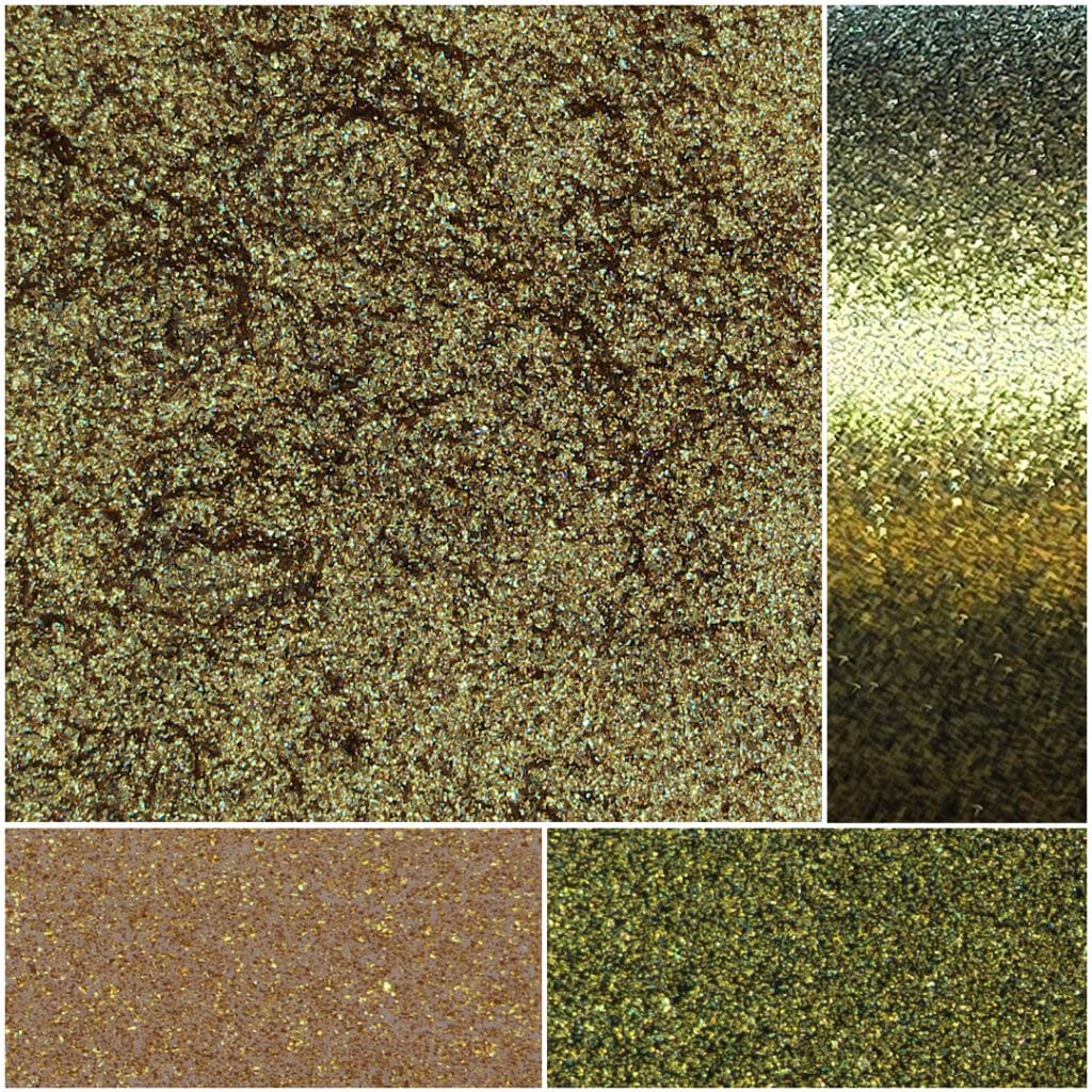 Fiesta Gemini YGB44 offers stunning gold and bronze glitter textures for creative projects.