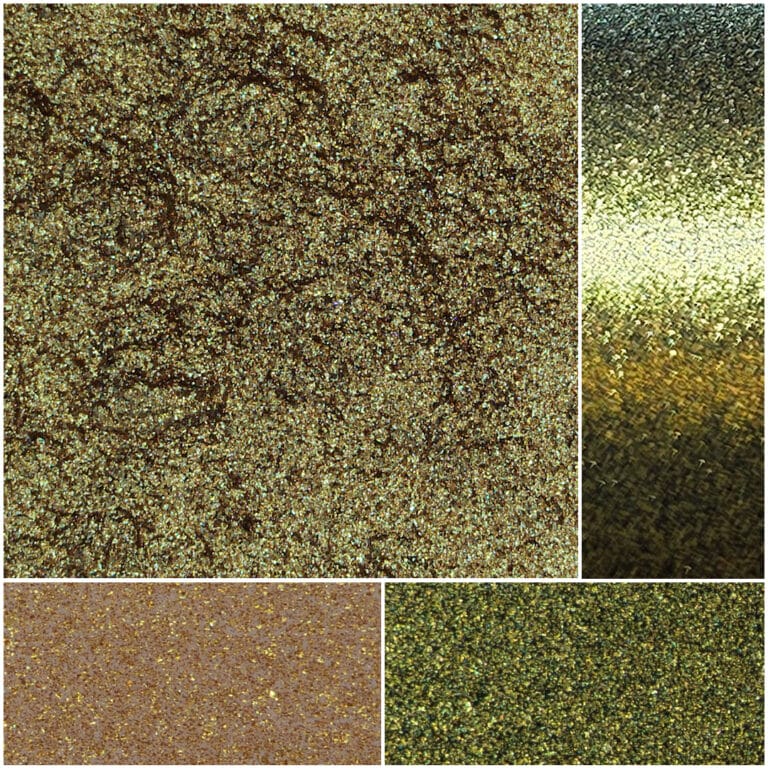 Fiesta Gemini YGB44 offers stunning gold and bronze glitter textures for creative projects.