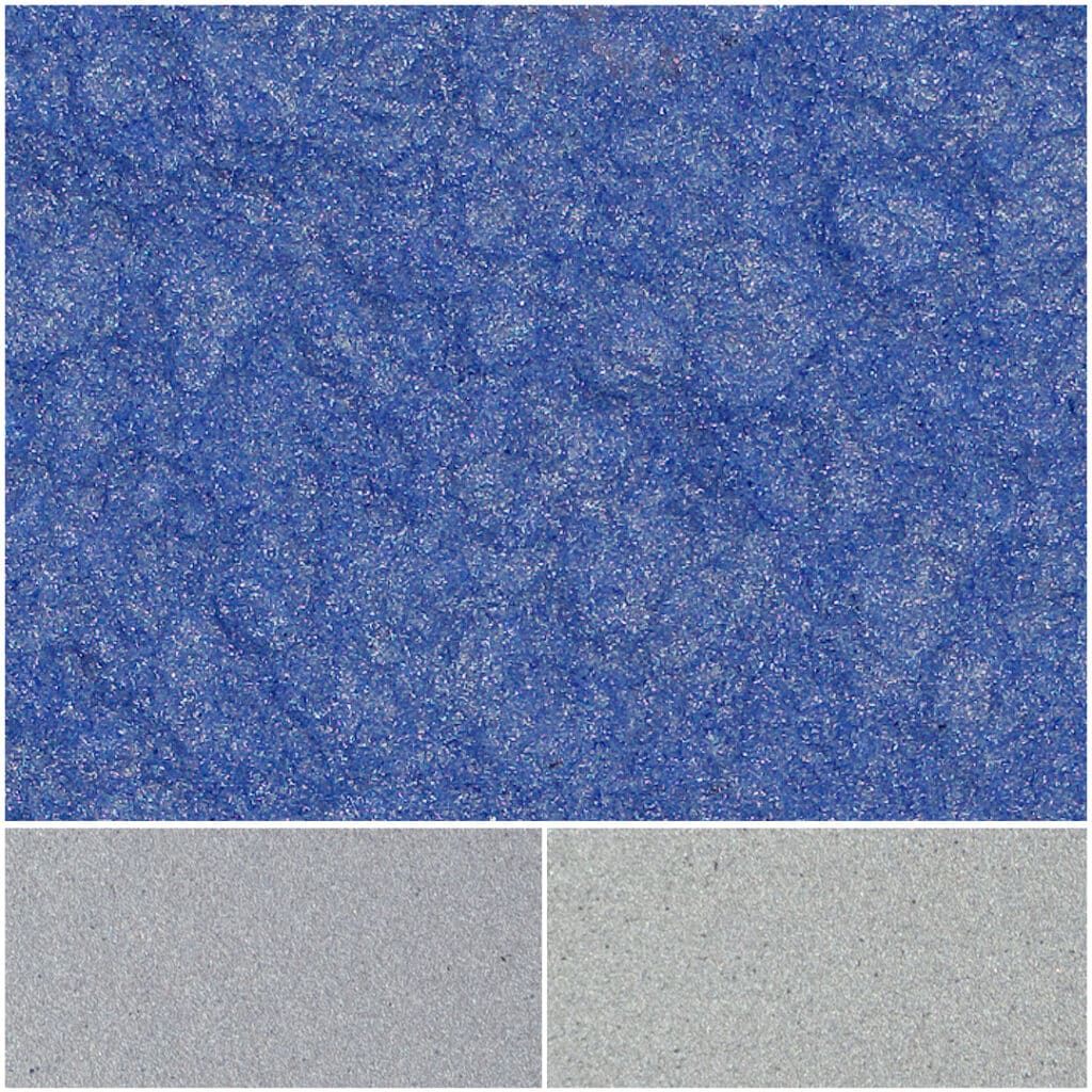 Vibrant blue Fiesta Hydrangea texture with light gray and dark gray variations.