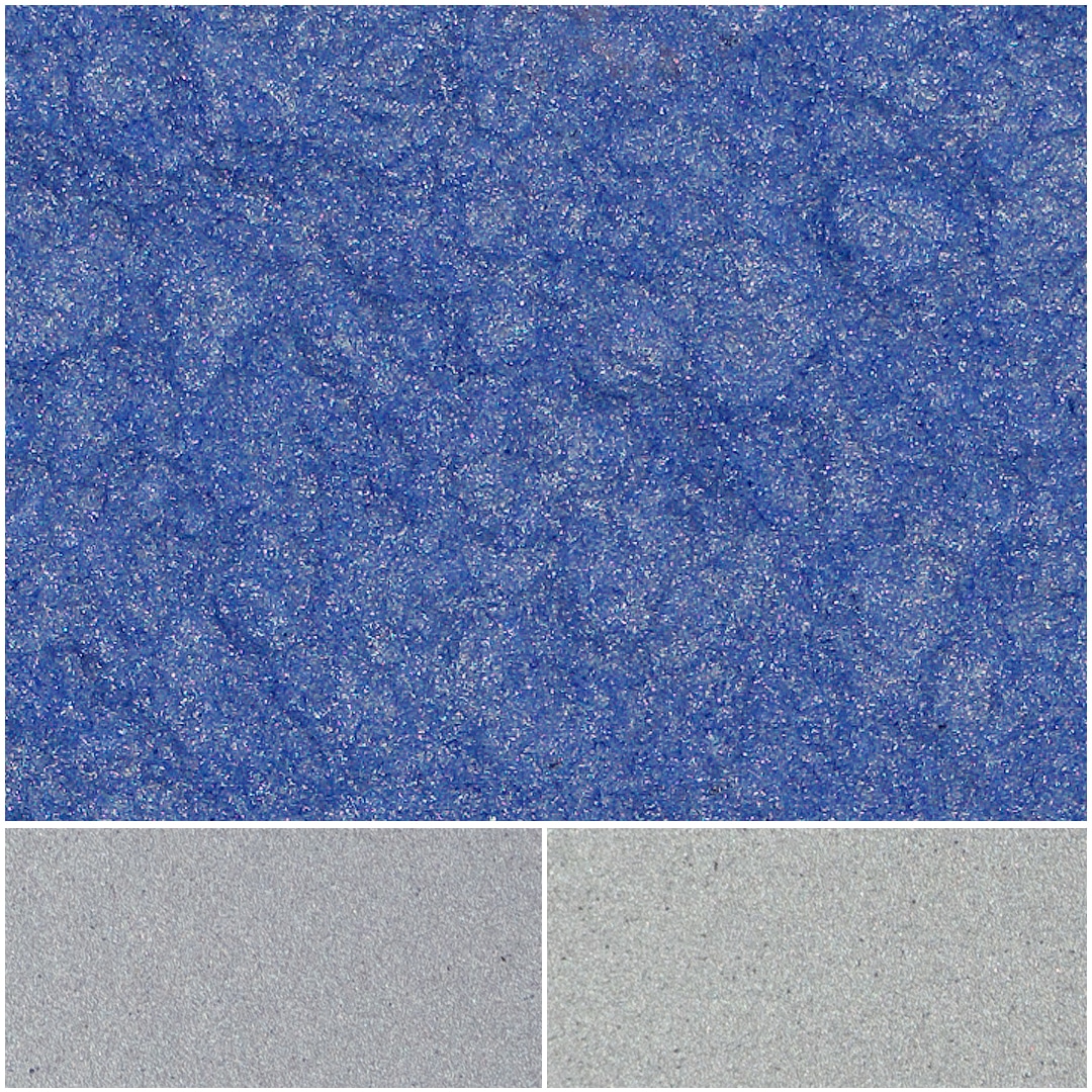 Vibrant blue Fiesta Hydrangea texture with light gray and dark gray variations.