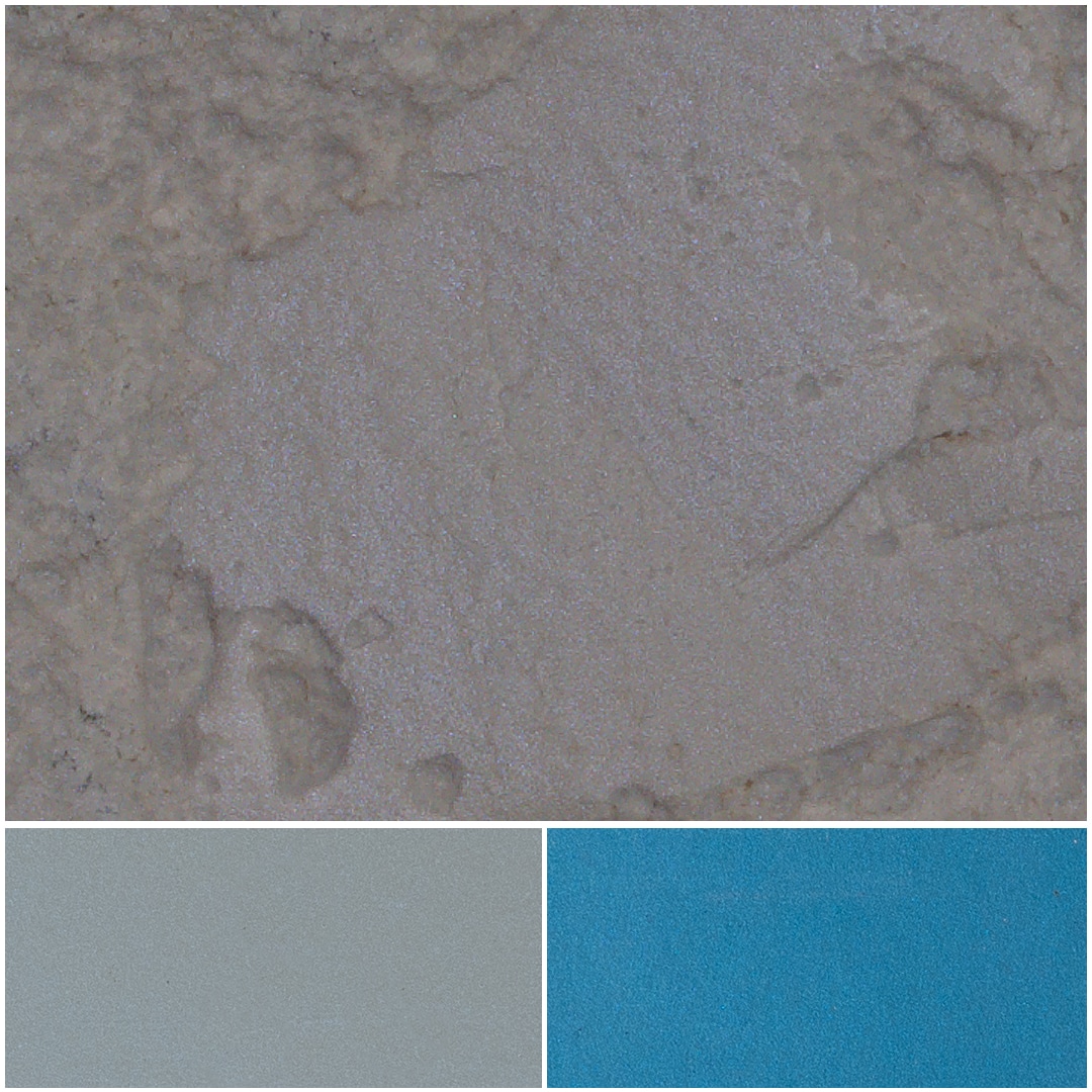 Vibrant Fiesta Satin Blue texture with complementary shades for design inspiration.