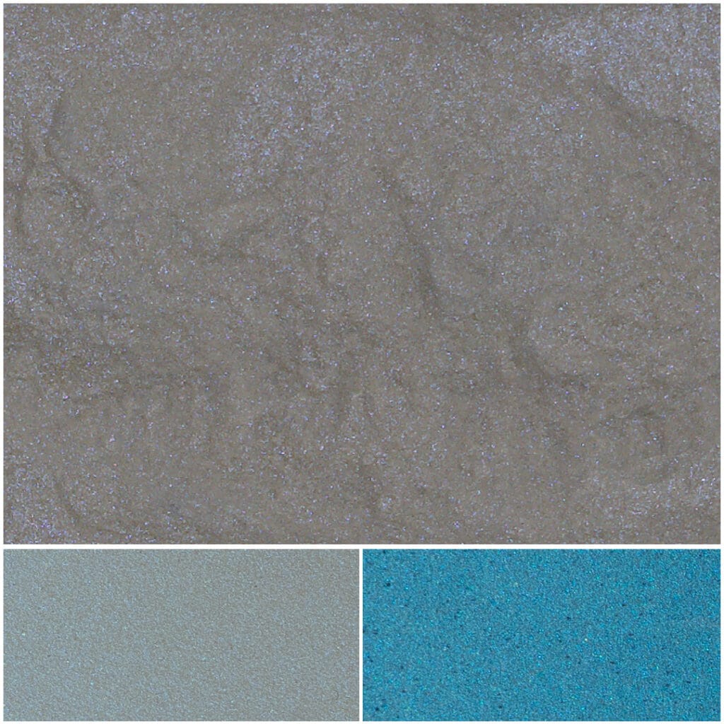 Shimmering shades of blue sand for vibrant designs and creative projects.