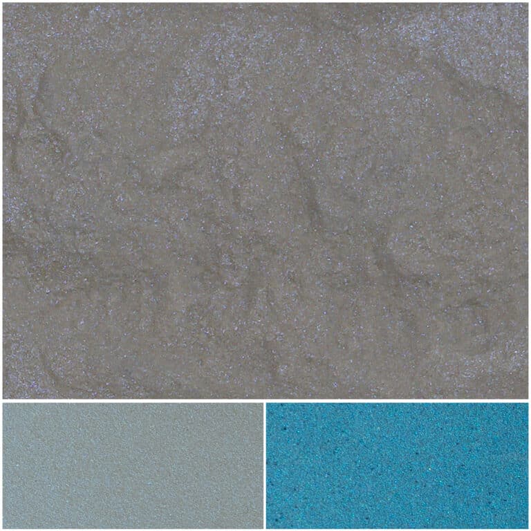 Shimmering shades of blue sand for vibrant designs and creative projects.