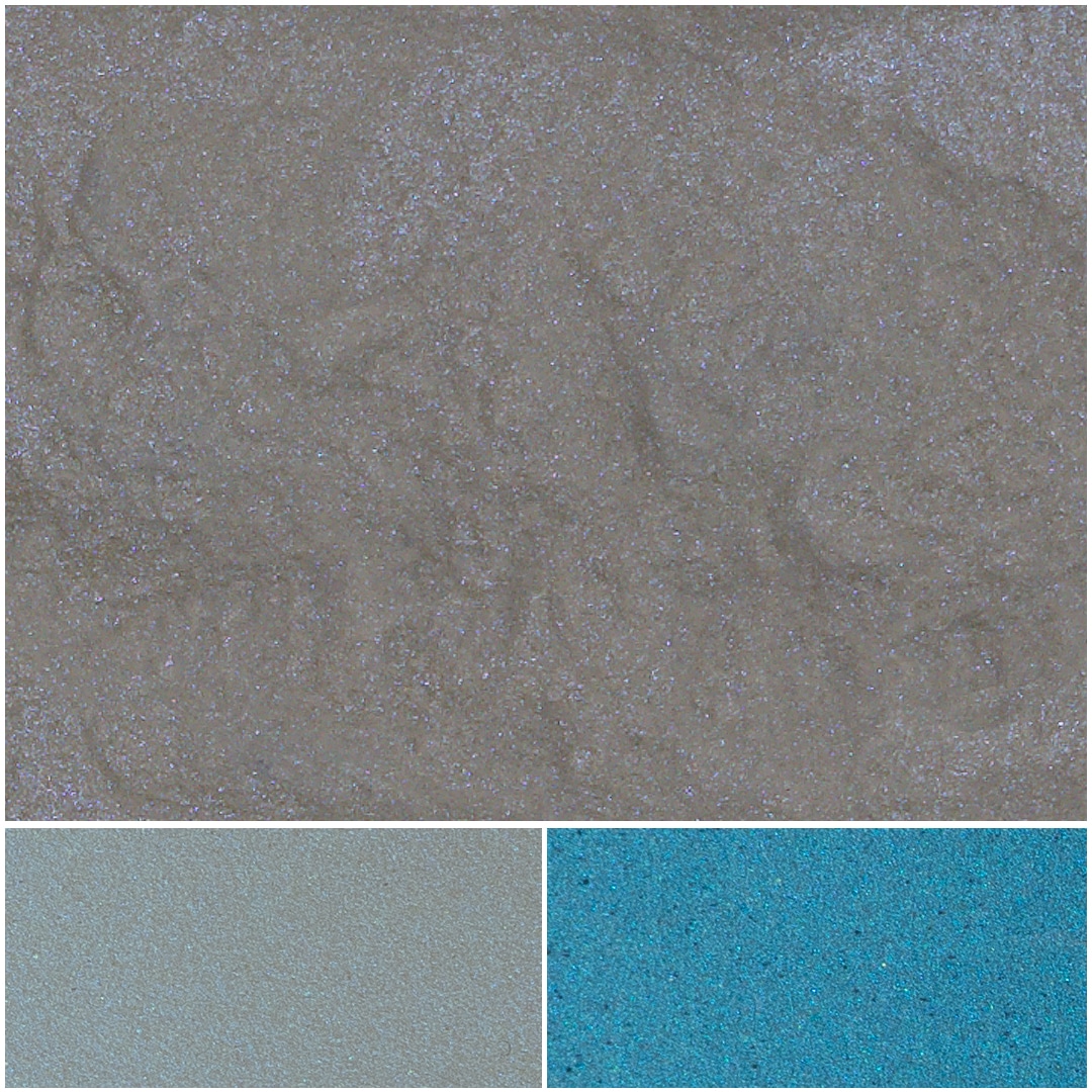 Shimmering shades of blue sand for vibrant designs and creative projects.