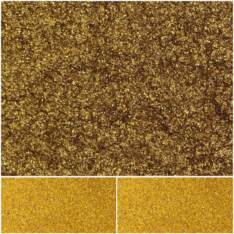 Shimmering gold glitter for crafts, decorations, and creative projects.