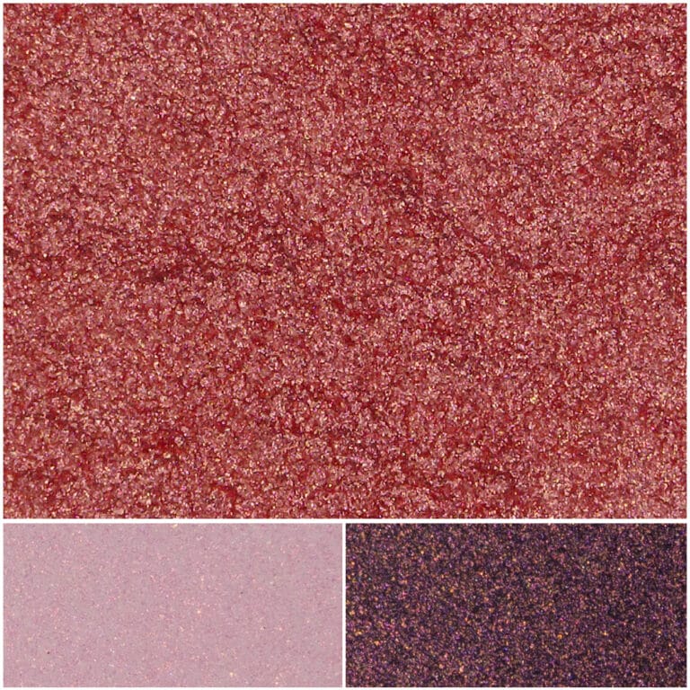 Deep pink shimmer powder ideal for vibrant makeup looks and artistic applications.
