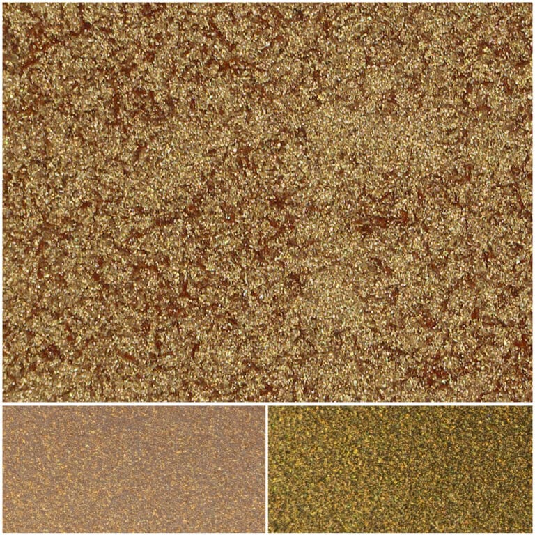 Shimmering copper glitter for crafts, decor, and artistic projects.