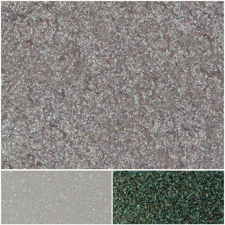 Glamorous green glitter texture for backgrounds, crafts, and makeup applications.