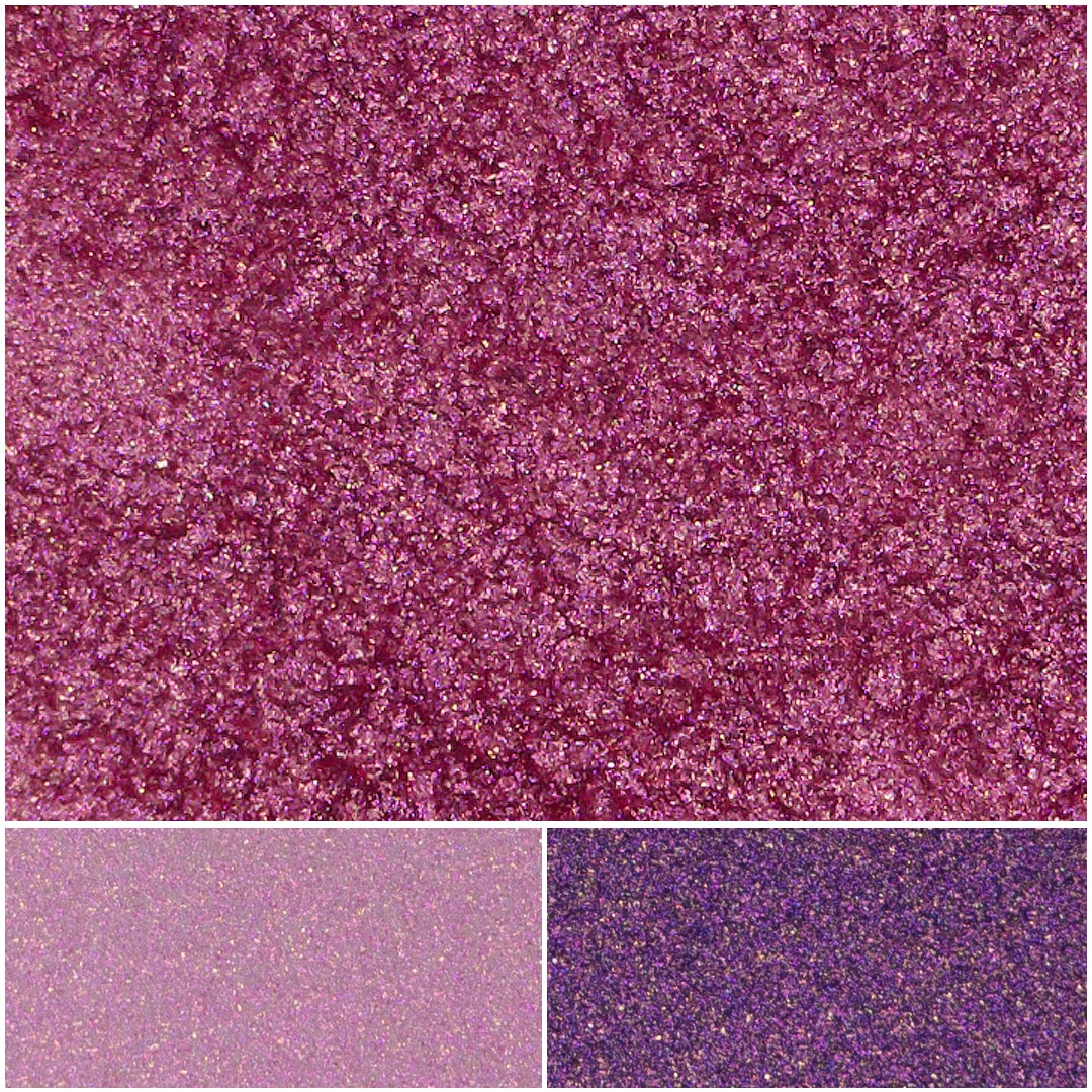 Vibrant hot pink shimmer glitter perfect for makeup and crafts.