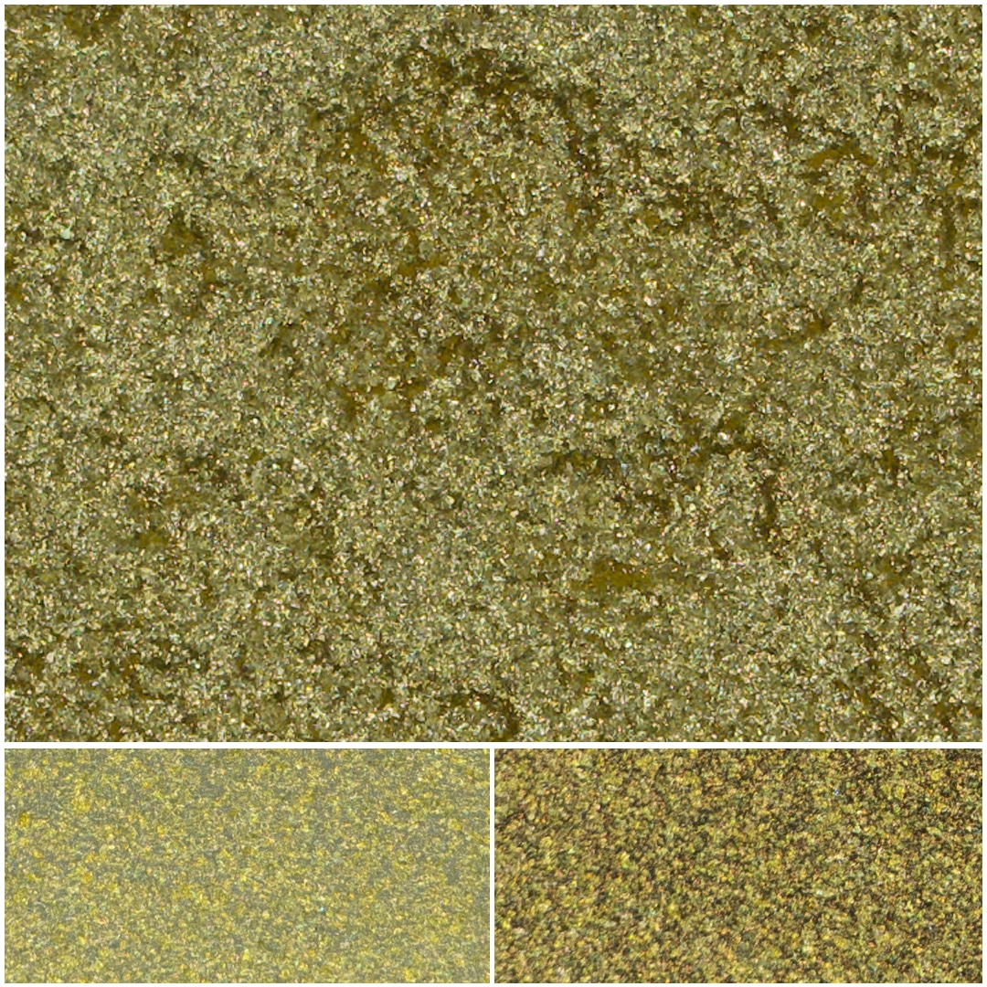 Vibrant neon yellow glitter texture for crafts, makeup, and artistic projects.