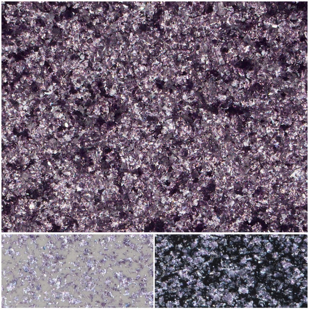 Vibrant violet glitter for glamorous party decorations and crafts.