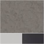 Sleek Impact Satin Mica surfaces in gray tones for modern design applications.