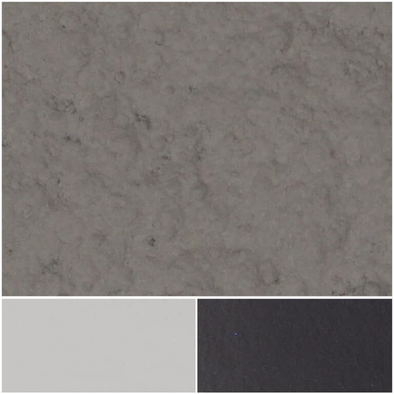 Sleek Impact Satin Mica surfaces in gray tones for modern design applications.