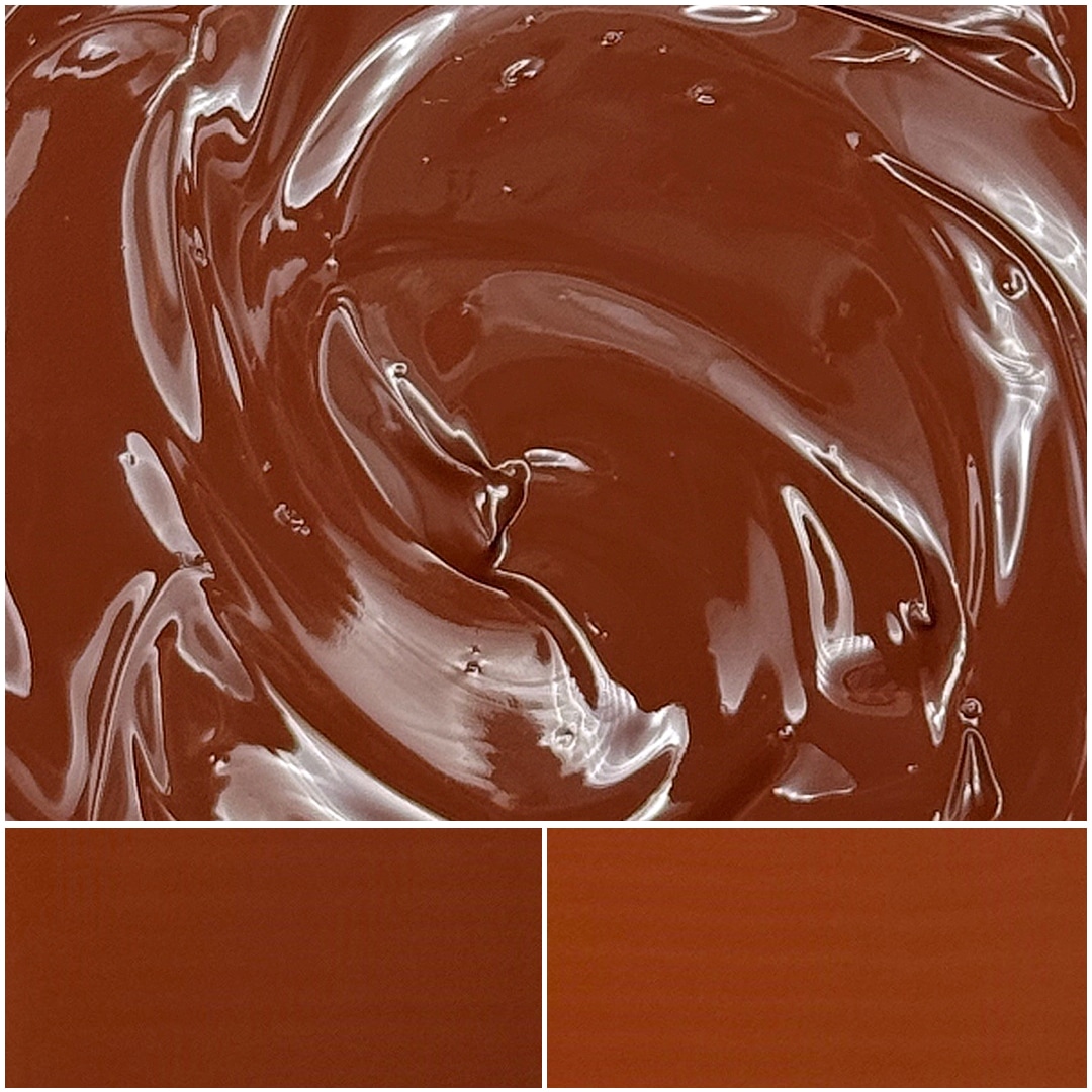 Creamy Olivsperse Brown IO swirls with rich, deep brown color for versatile applications.