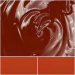 Vibrant Olivsperse Red IO paint swirls, perfect for artistic projects and designs.