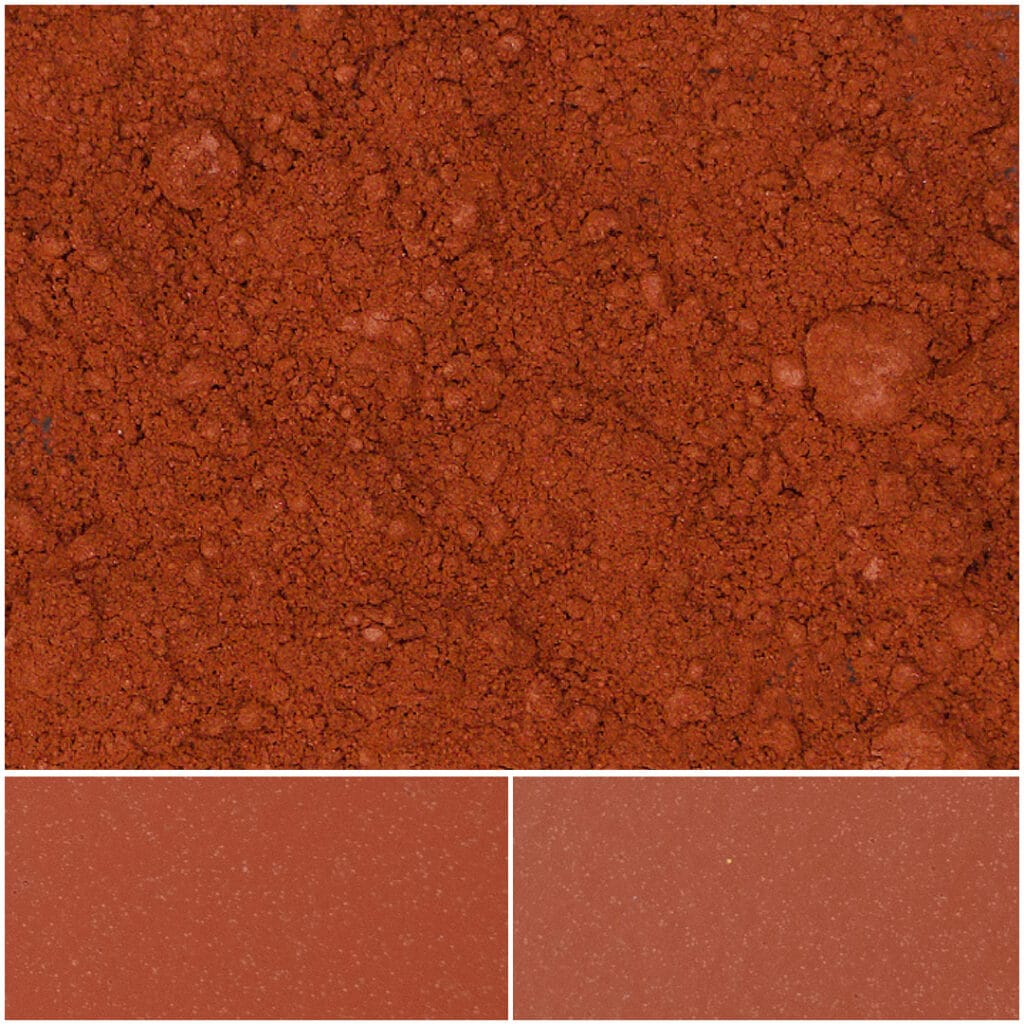 Vibrant SDI Matte Red Mica powder for artistic and design applications.