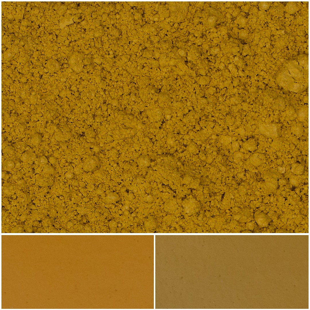 Matte yellow mica powder for vibrant pigment applications and creative projects.