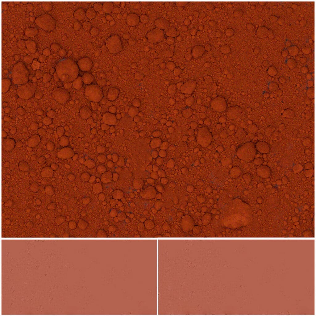 Vibrant red powder texture for art and design applications.
