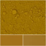 Fine yellow pigment powder ideal for art and crafts projects.