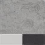 Textured surfaces of SanMica F15 showcasing versatile gray and black color options.