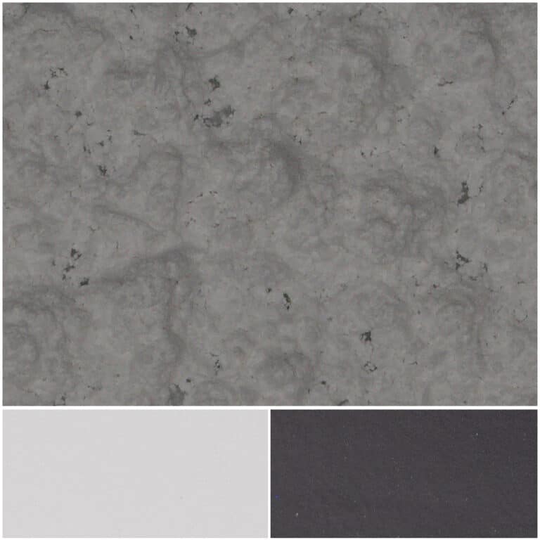 Matte SanMica surfaces in gray shades for modern interior design aesthetics.