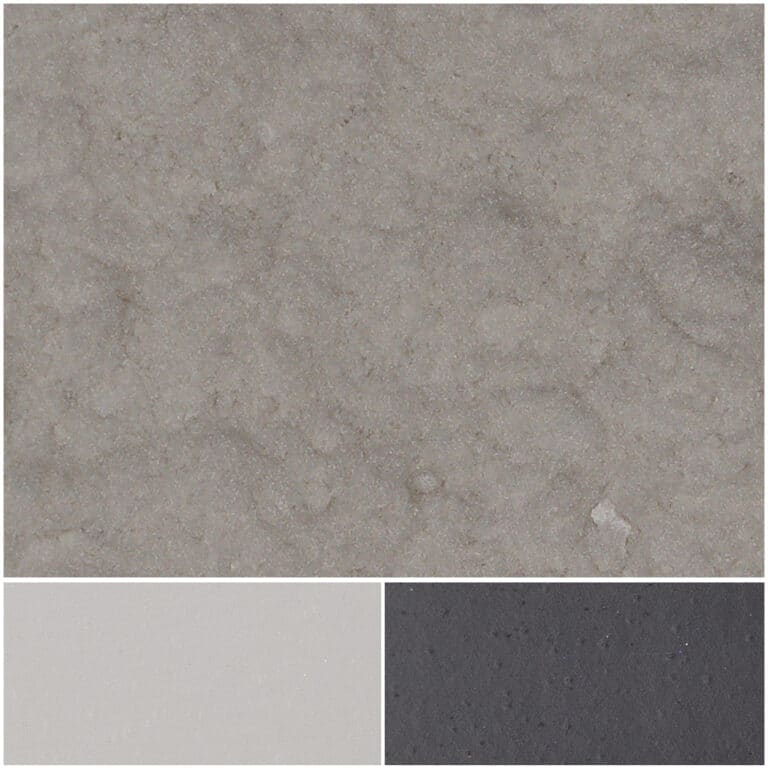 SanMica Satin offers a sleek, versatile surface in elegant gray tones.