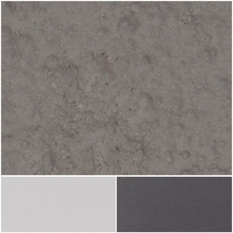 SanMica White features textured surfaces in varying shades of grey for versatile design applications.