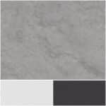 SanSilica 307 showcases a textured surface in gray, white, and black shades.