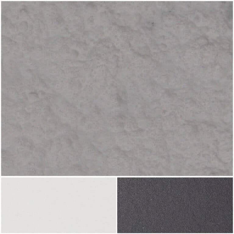 Textured gray surface sample with variations in white and dark gray tones.