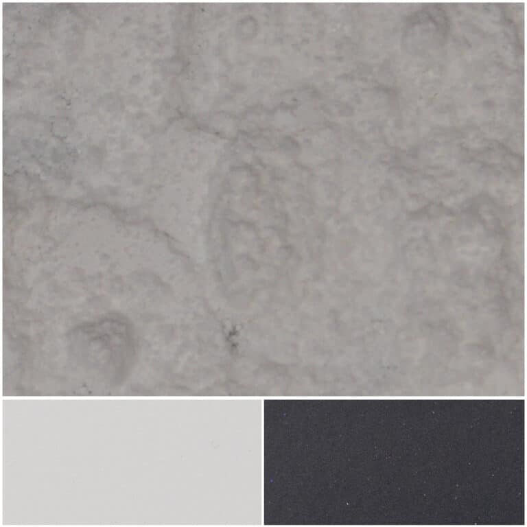 Sericite AH8325 shows various mineral textures in shades of gray and black.