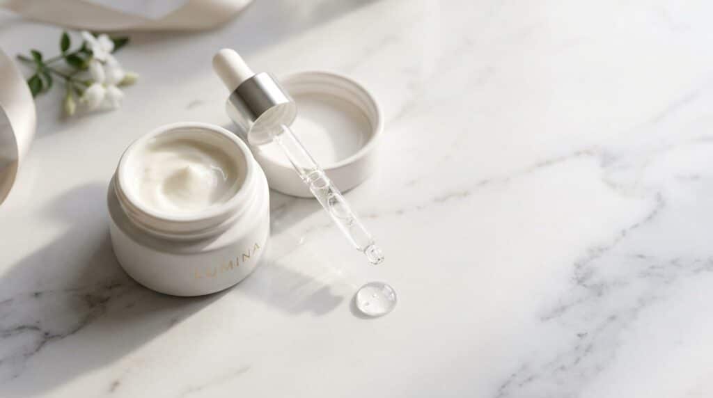 Essential creams and serums for achieving radiant, hydrated skin.
